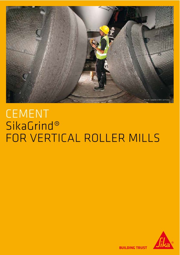 SikaGrind® for Vertical Roller Mills