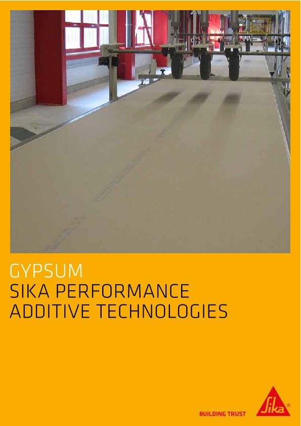 Gypsum - Sika Performance Additive Technologies