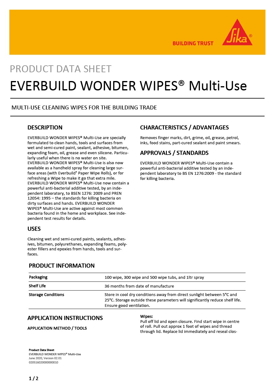EVERBUILD WONDER WIPES® Multi-Use