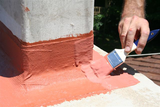 Apply final coat of Sika RainTite Kit